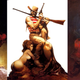 Naked ladies as trophies, prizes, ornamentation. They don't have stories, they are objects that the action happens to.